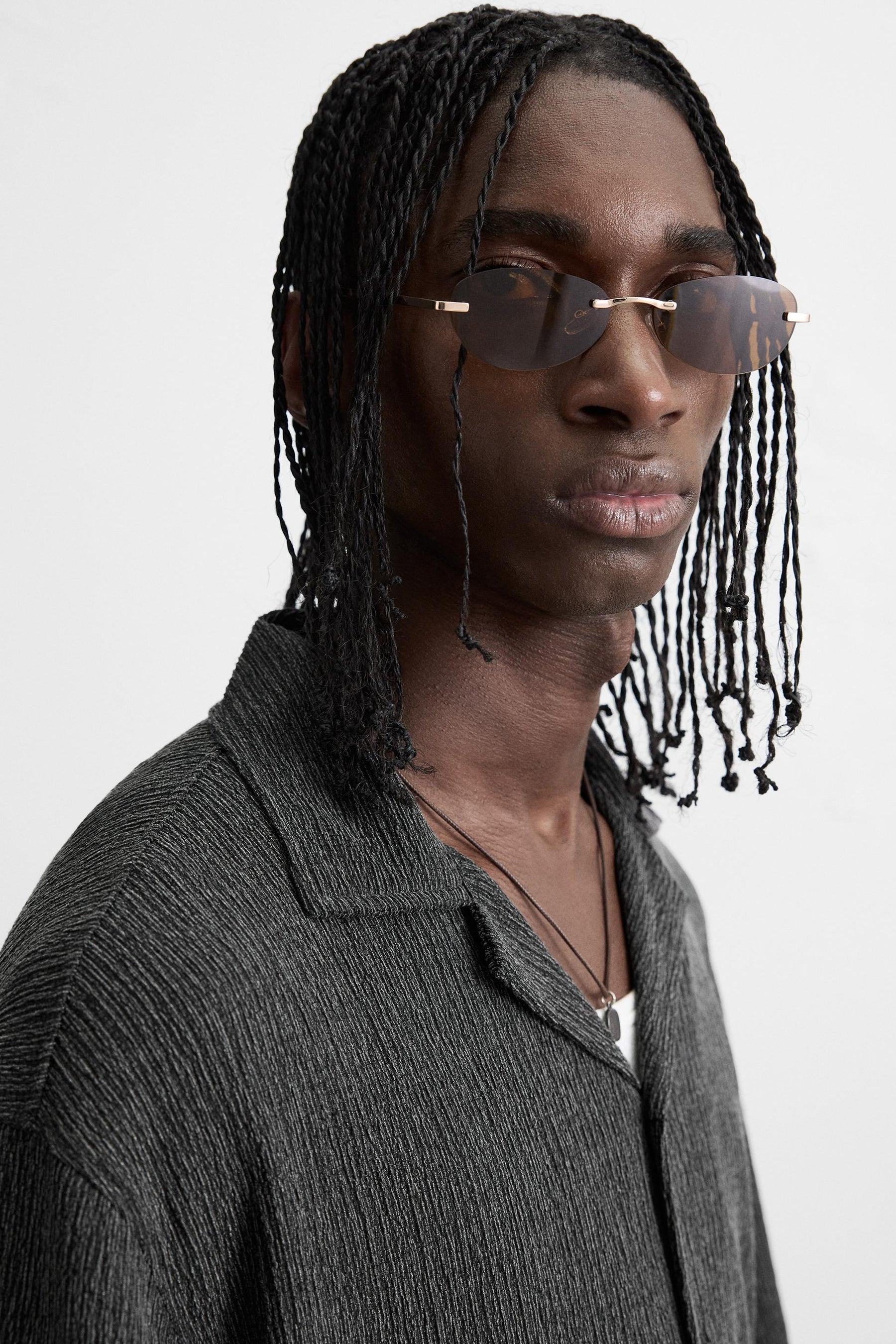 CREASED-EFFECT TEXTURED SHIRT - Image 5