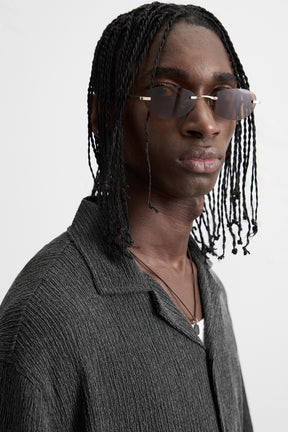 CREASED-EFFECT TEXTURED SHIRT - Image 5