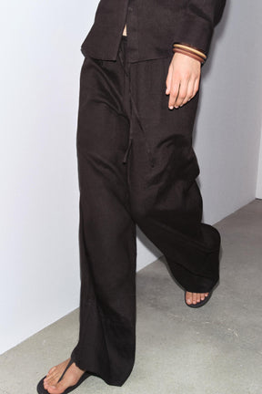 Linen Palazzo Trousers