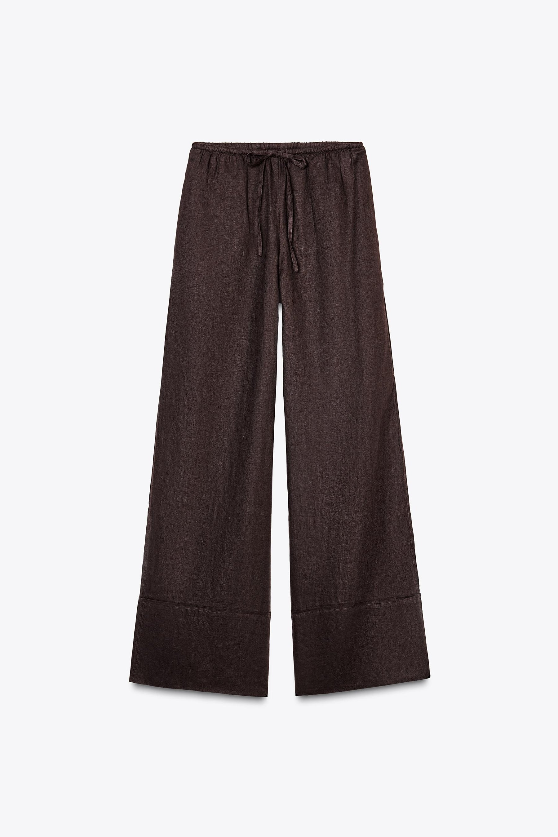 Linen Palazzo Trousers