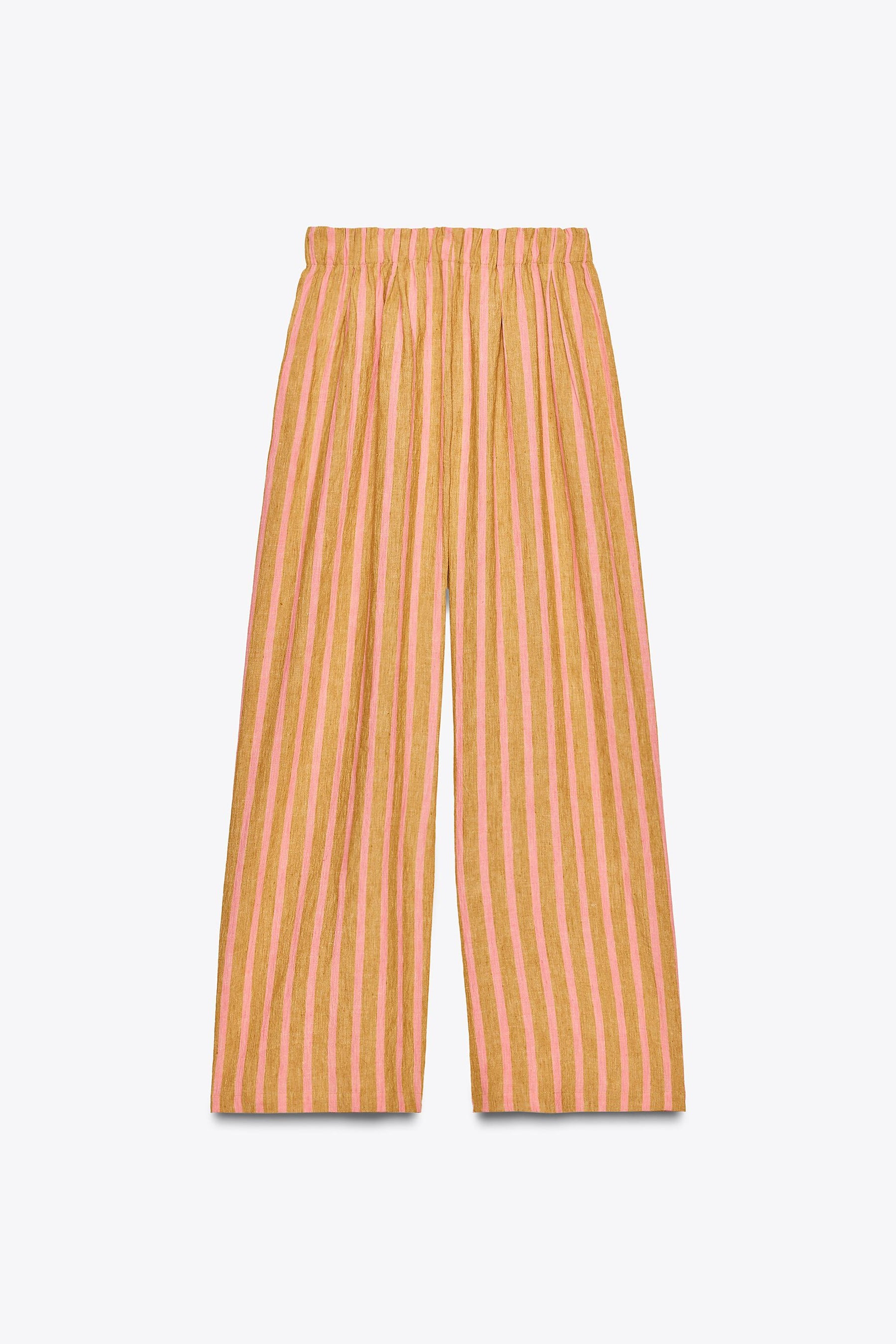 LINEN BLEND TROUSERS