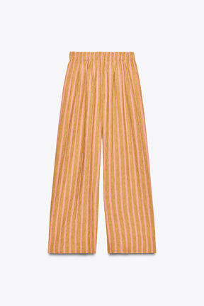 LINEN BLEND TROUSERS
