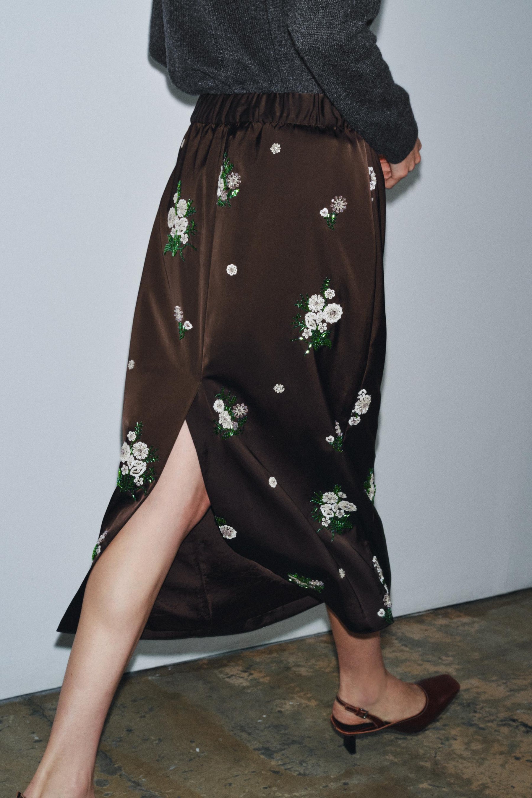 Sequin Embroidered Fashion Skirt