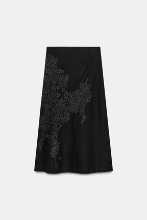 EMBROIDERED LONG SKIRT