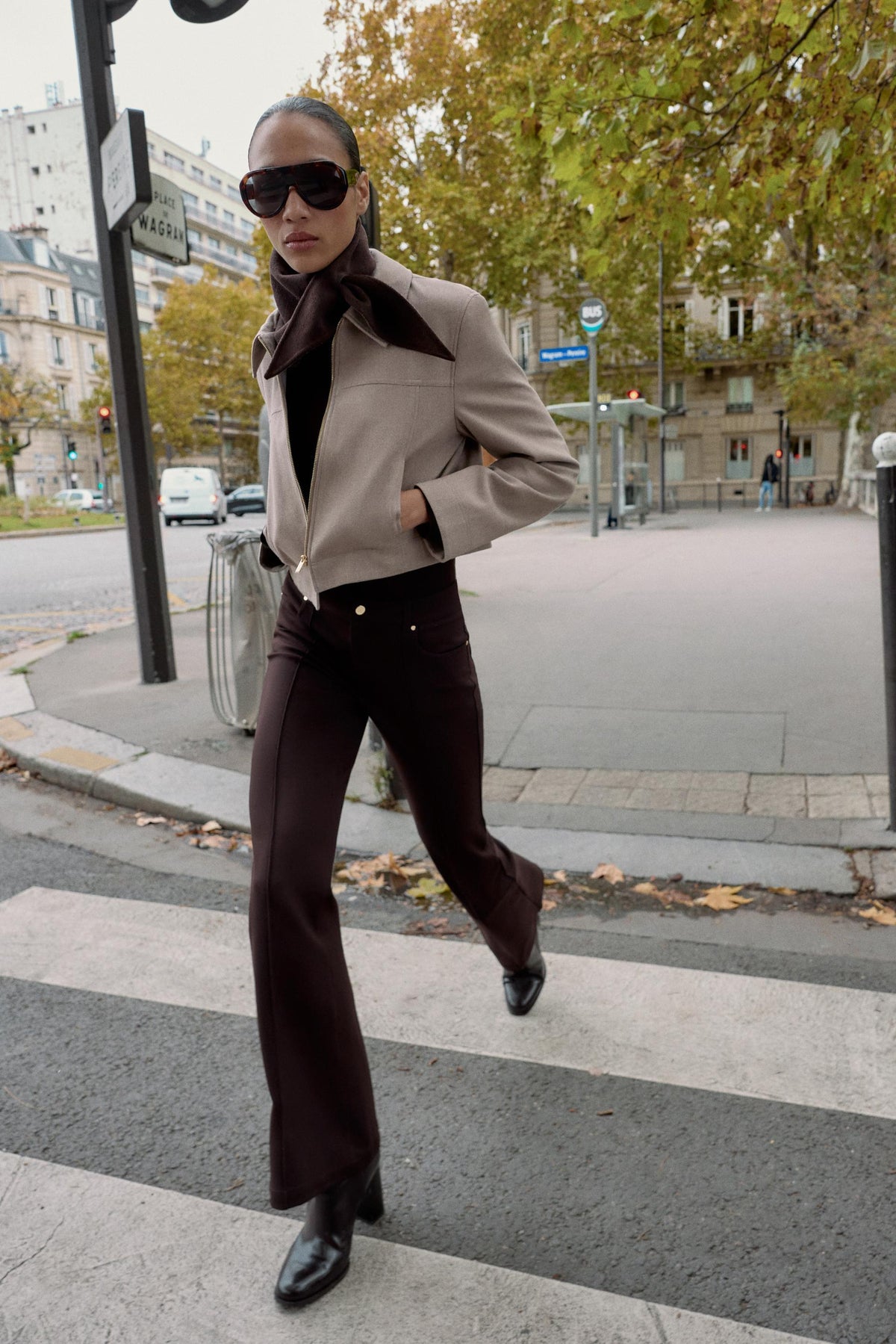 SHORT ZIP-UP JACKET - Image 1