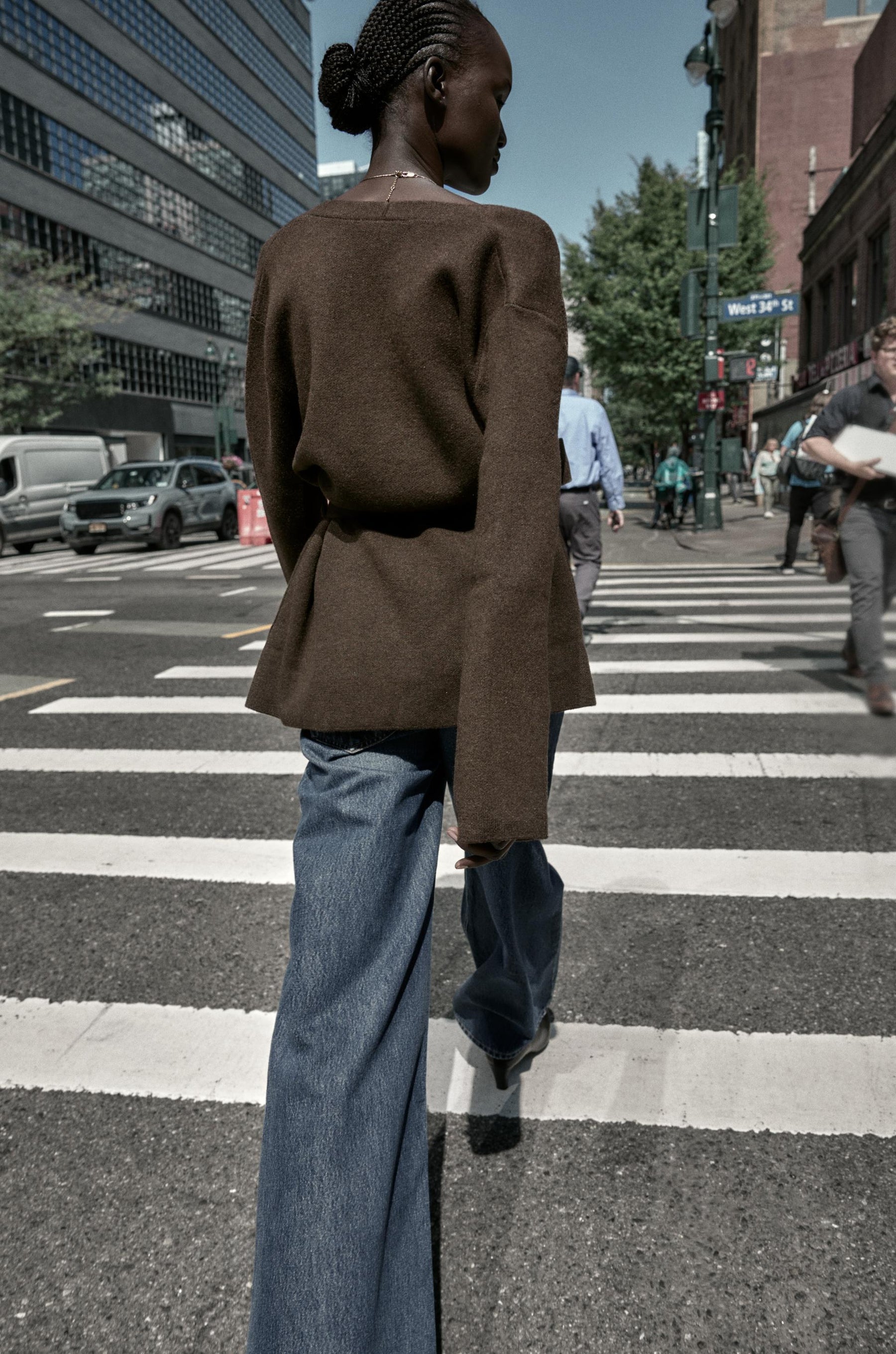 BELTED KNIT CARDIGAN