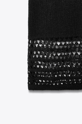 POINTELLE KNIT CROP TOP - Image 9