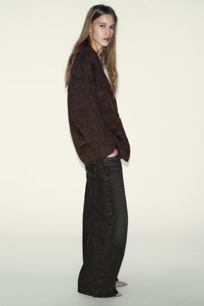 Metallic Thread Cardigan