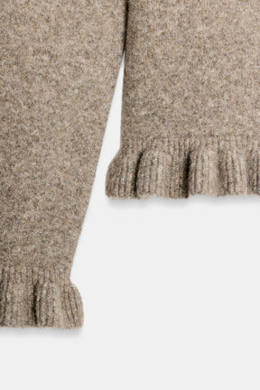 Ruffle Knit Cardigan