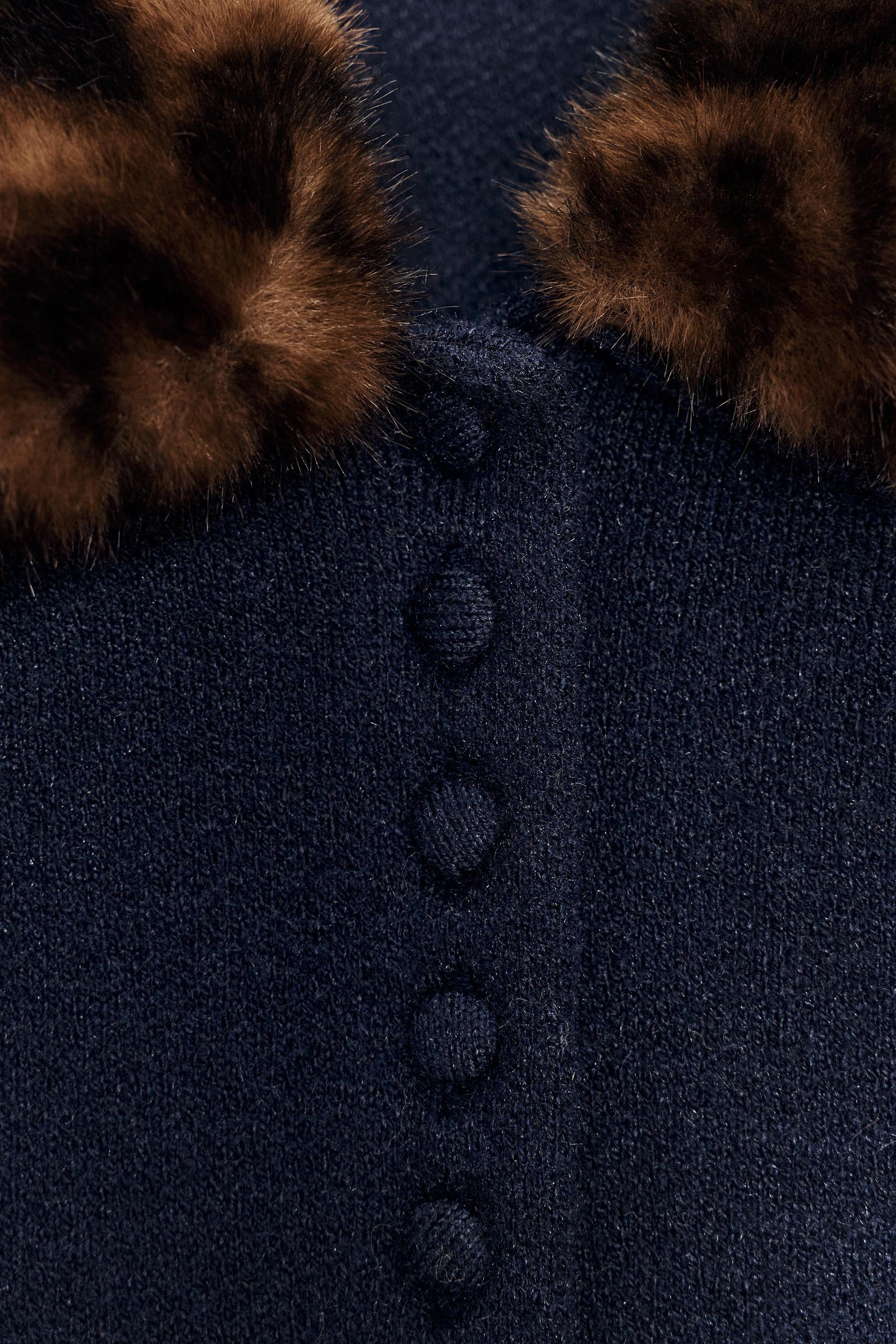 Animal Print Knit Cardigan