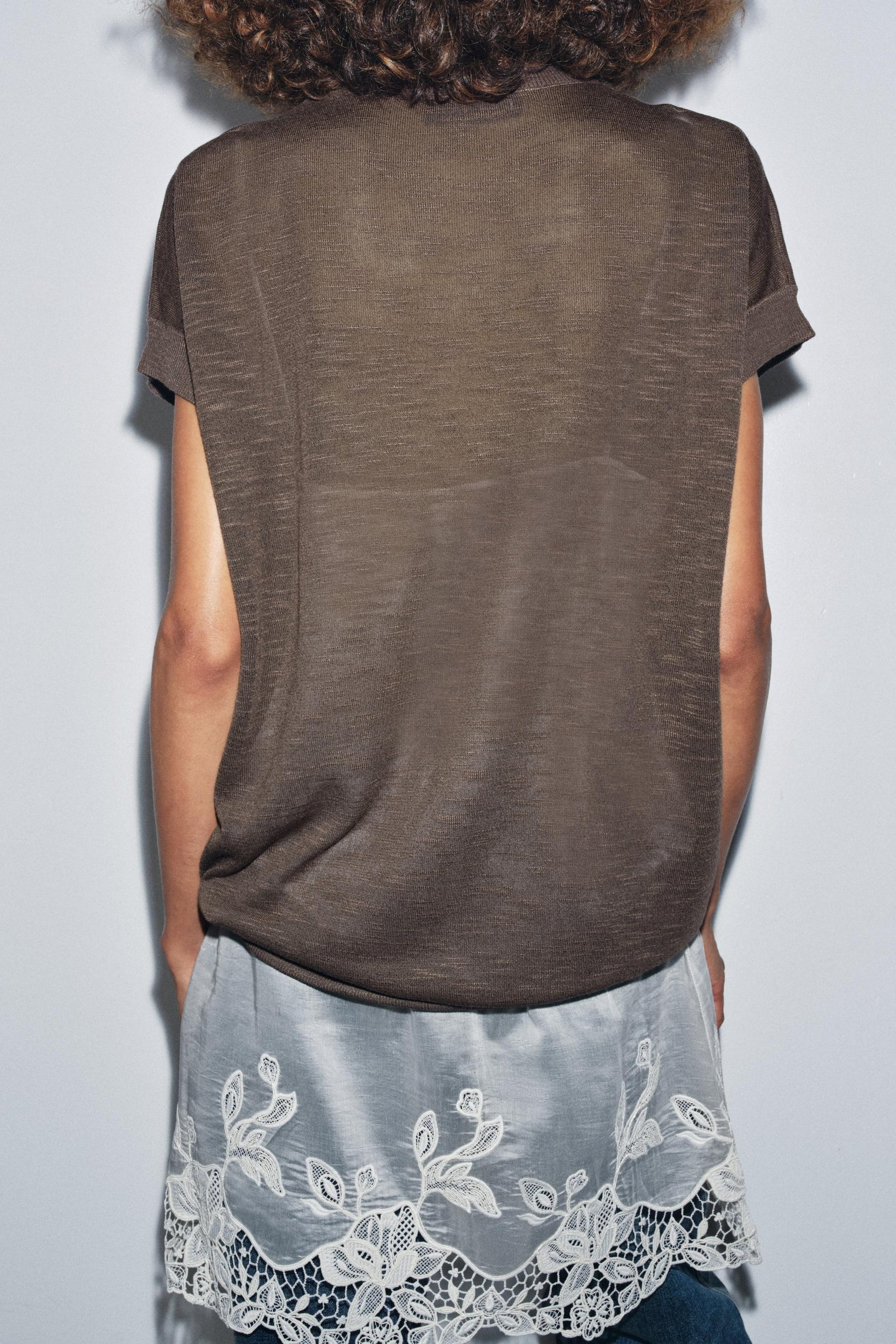 COMBINED KNIT DRESS - Image 3