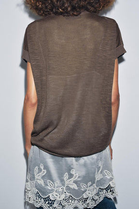 COMBINED KNIT DRESS - Image 3