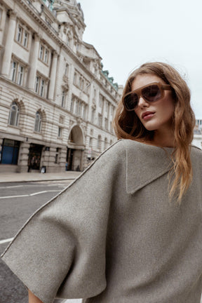 KNIT JUMPER WITH COLLAR