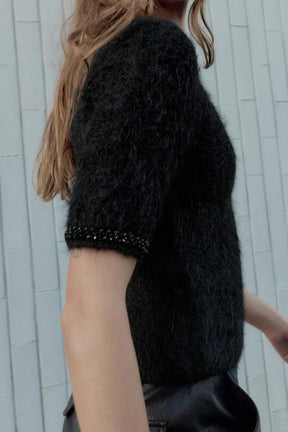 Knit Jumper with Jewel