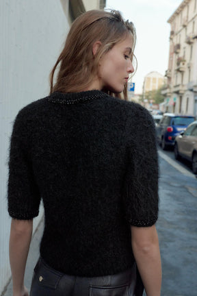 Knit Jumper with Jewel