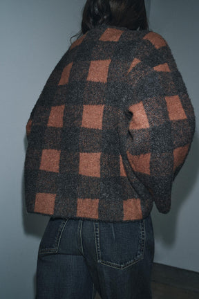 CHECKED CARDINGAN - Image 3