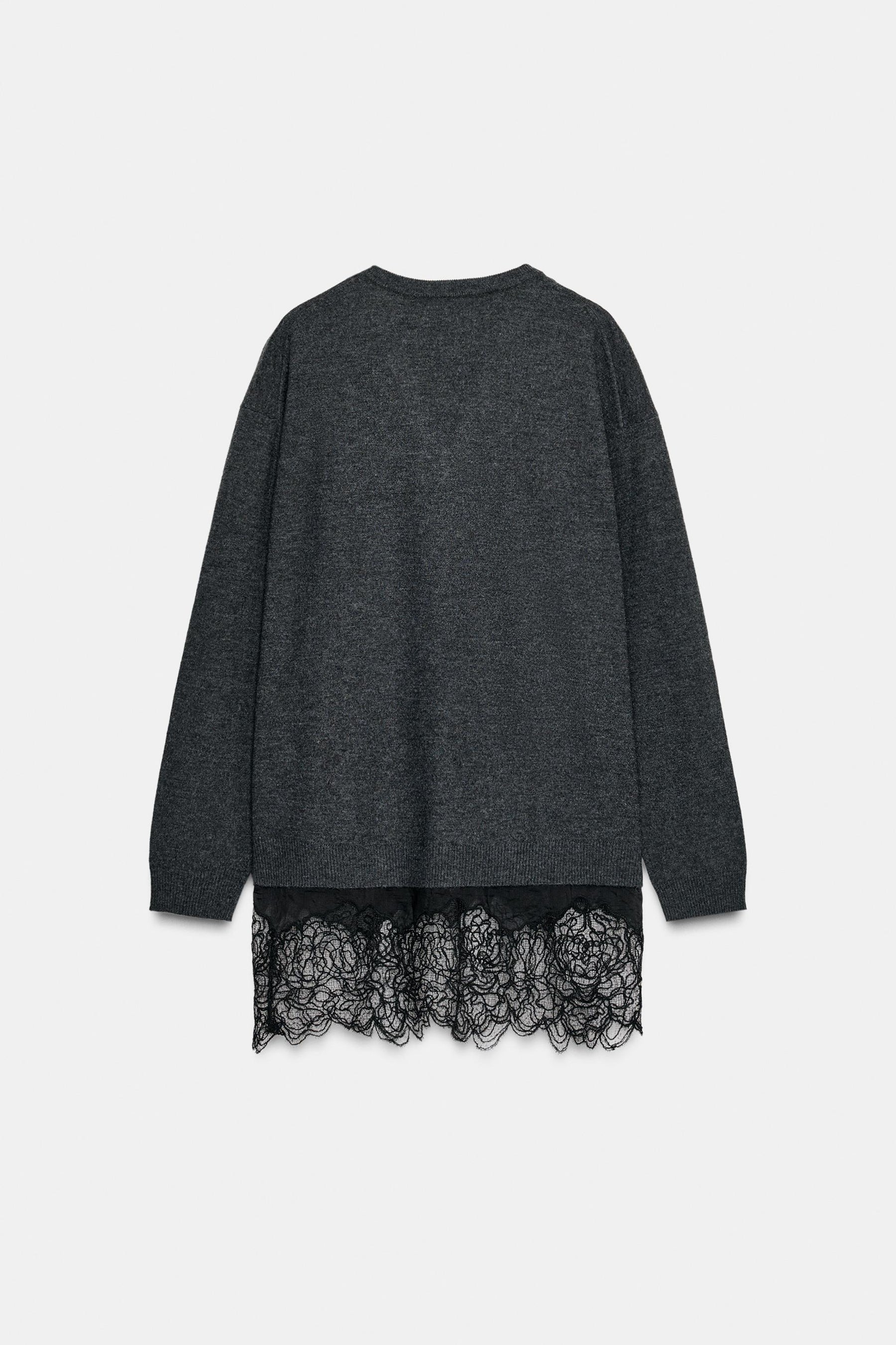 Lace Detail Knit Jumper