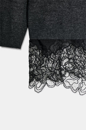 Lace Detail Knit Jumper