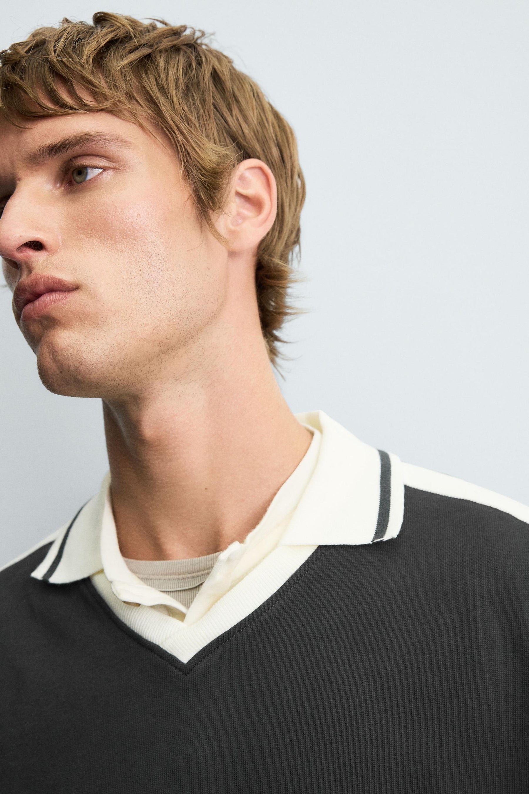 RETRO FOOTBALL PRINT POLO SHIRT - Image 6