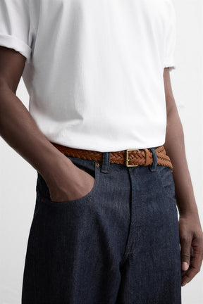 BRAIDED LEATHER BELT - Image 2