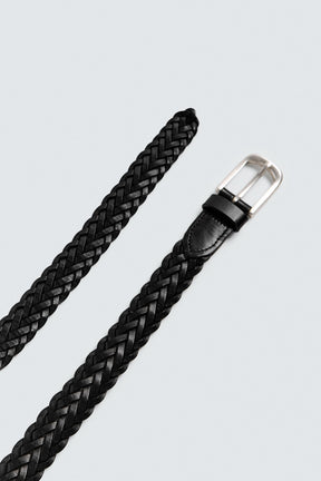 LONG BRAIDED LEATHER BELT - Image 5