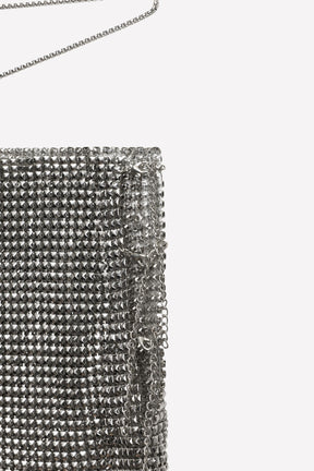 METALLIC MESH MINI SKIRT