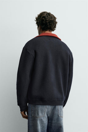 RIBBED BOMBER JACKET - Image 3