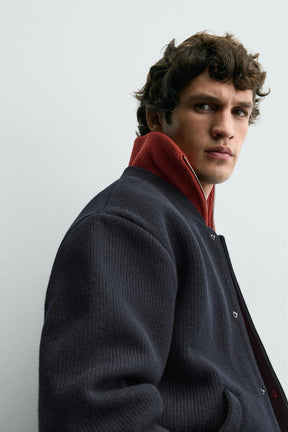 RIBBED BOMBER JACKET - Image 5