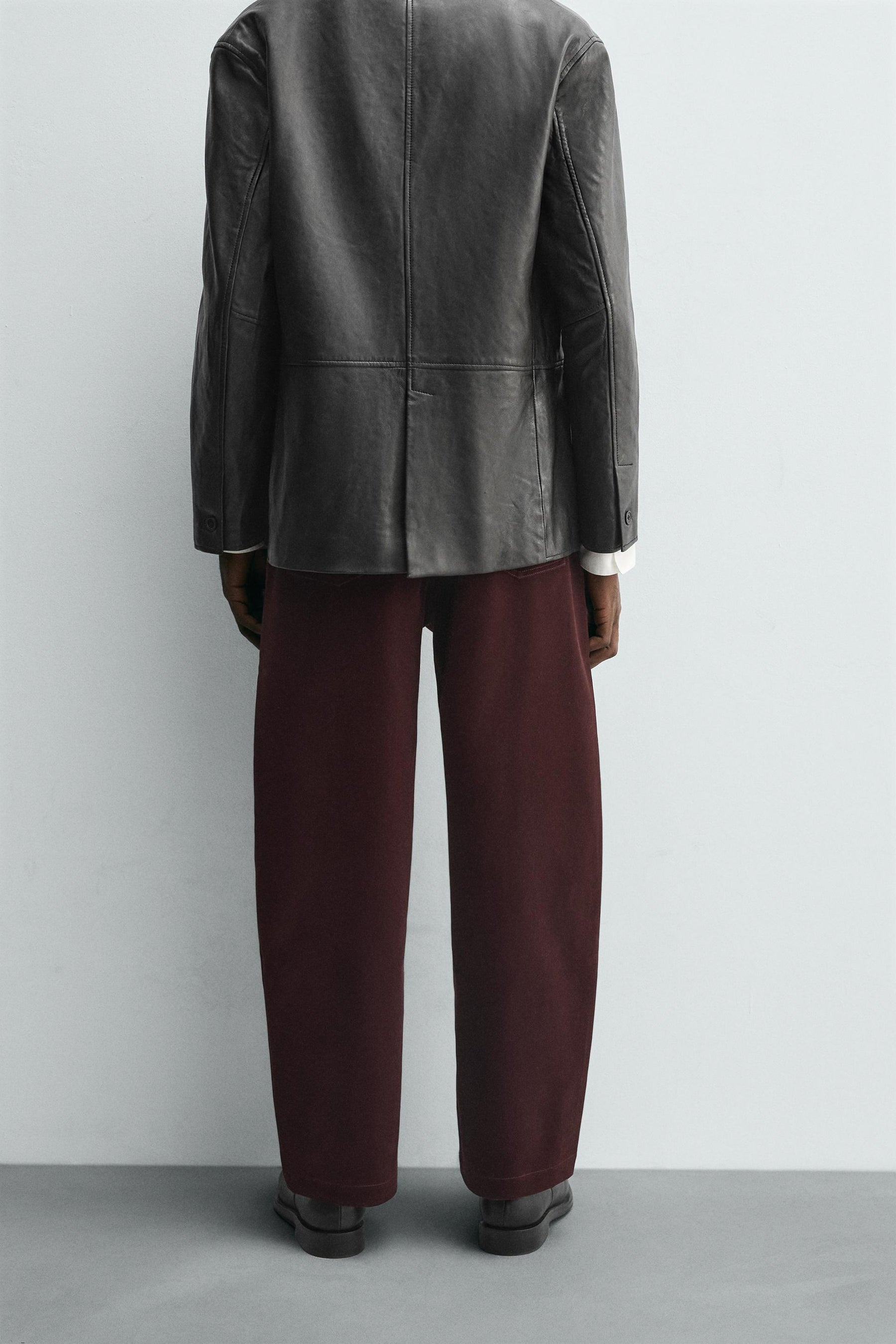 FLOCKED WIDE-LEG TROUSERS - Image 3