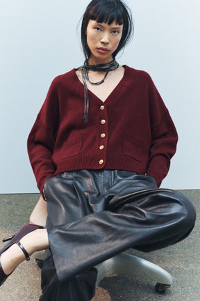 Wool jacket with gold