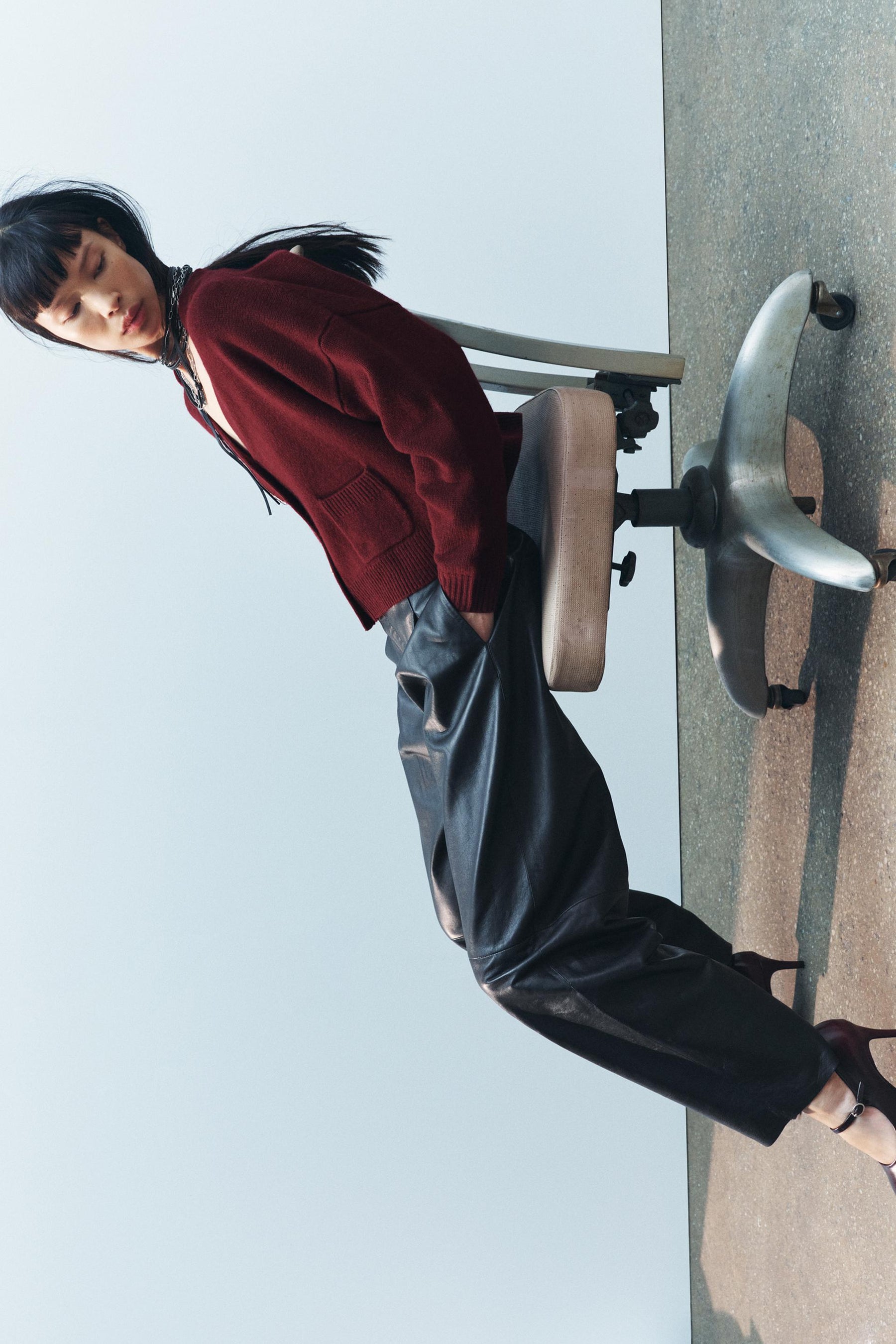 Wool jacket with gold