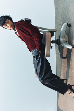 Wool jacket with gold