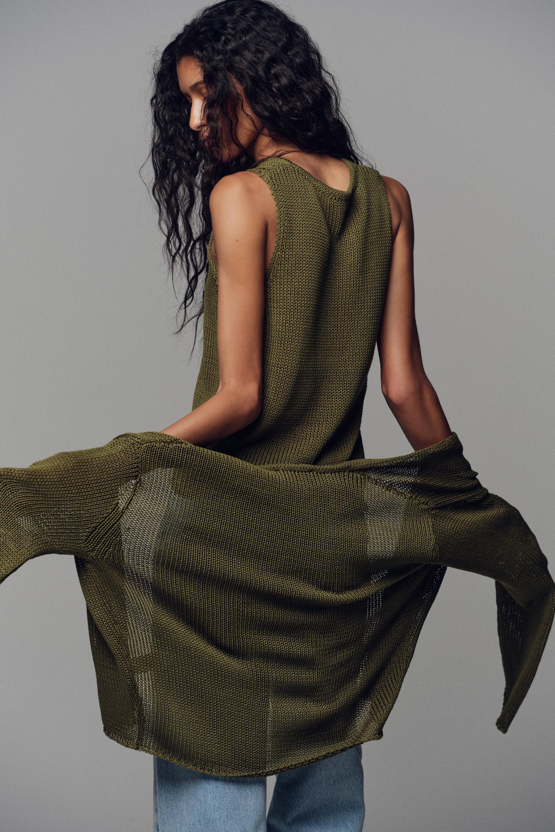 Cotton Knit Cardigan