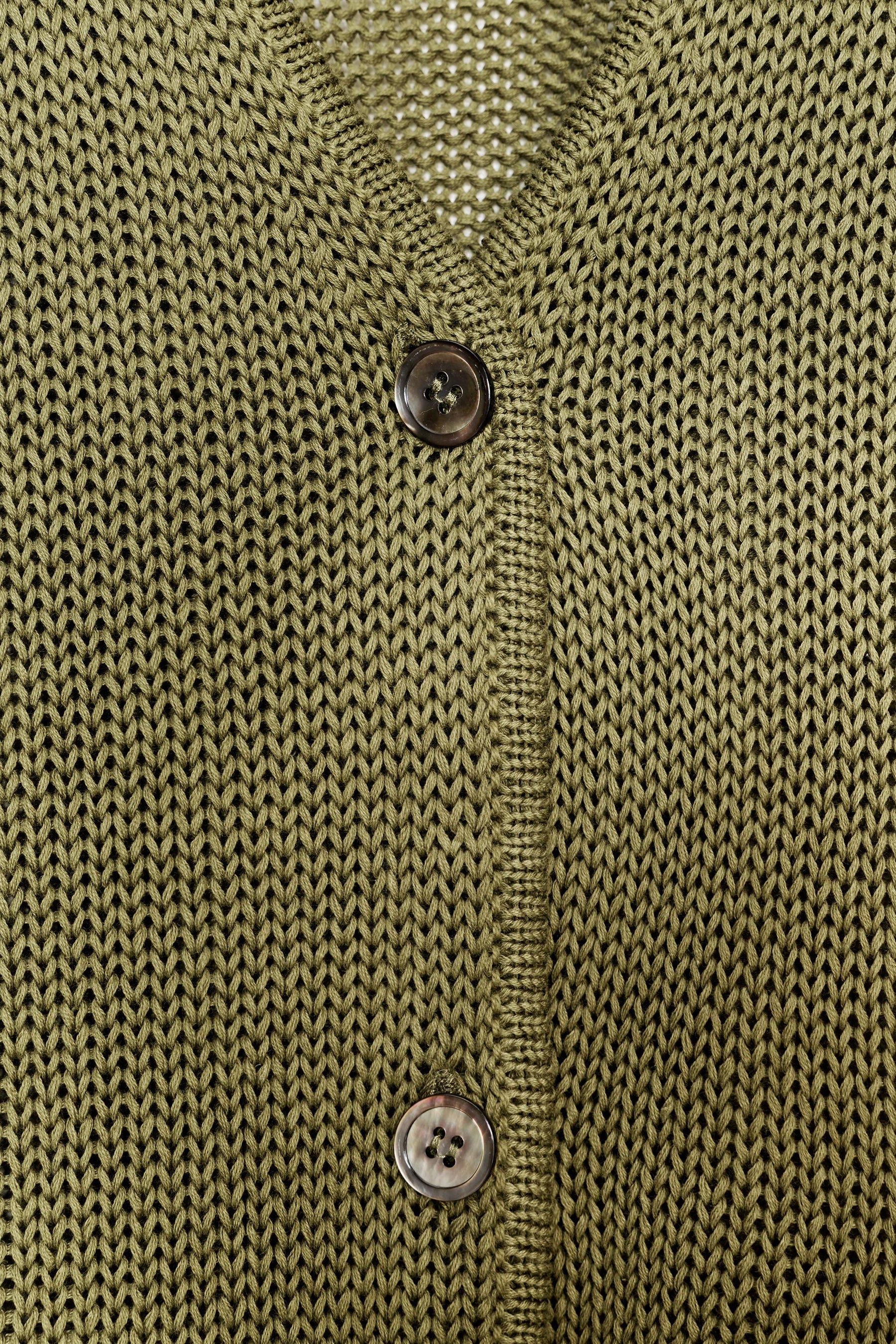 Cotton Knit Cardigan