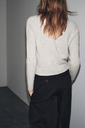 Wool Long Sleeve Cardigan