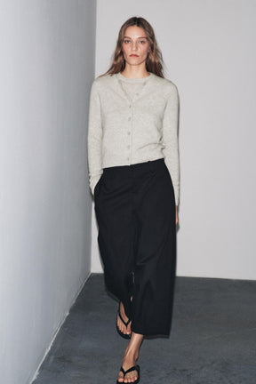 Wool Long Sleeve Cardigan