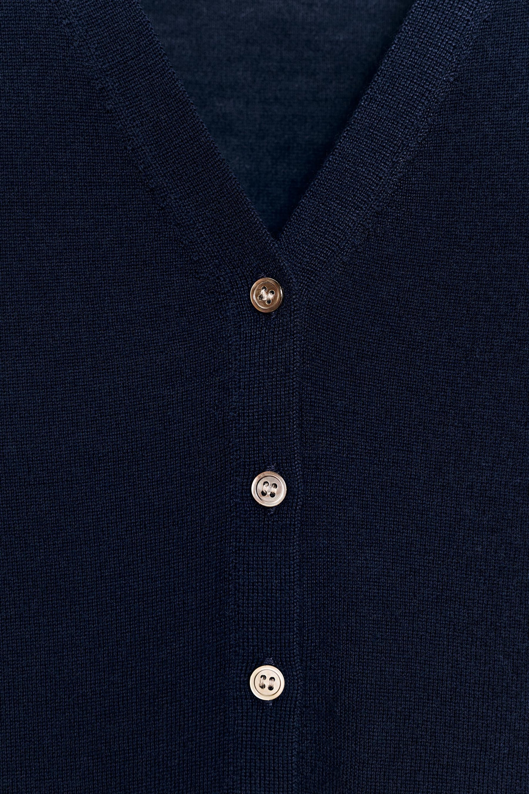 Wool Short Sleeve Cardigan