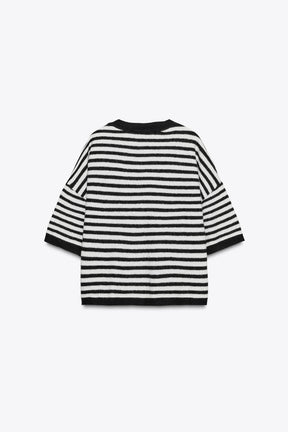 100% WOOL STRIPED JUMPER - Image 7
