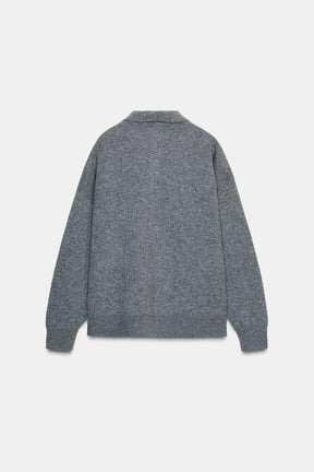 Wool Plain Knit Shirt