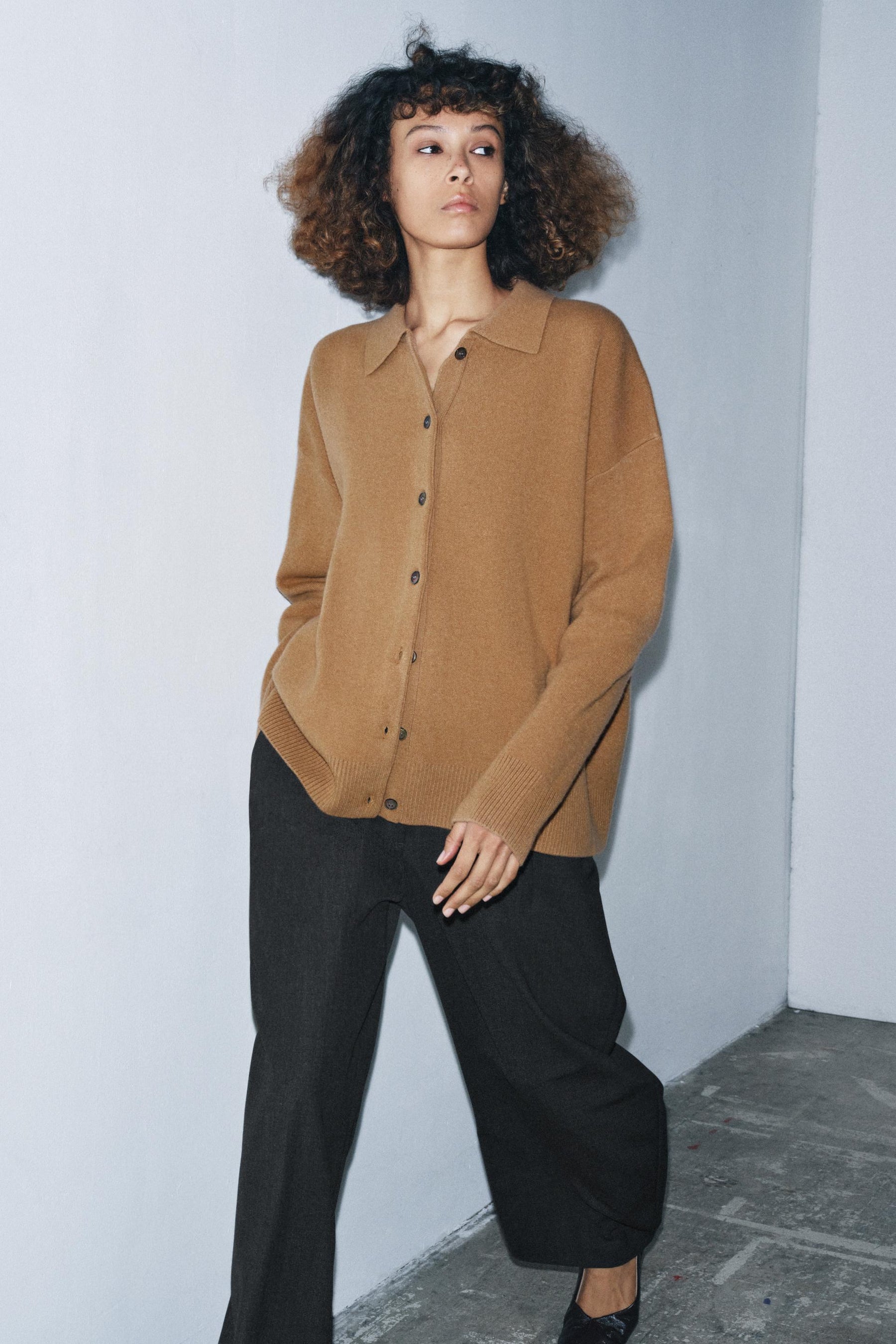 Oversized Wool Blend Jacket