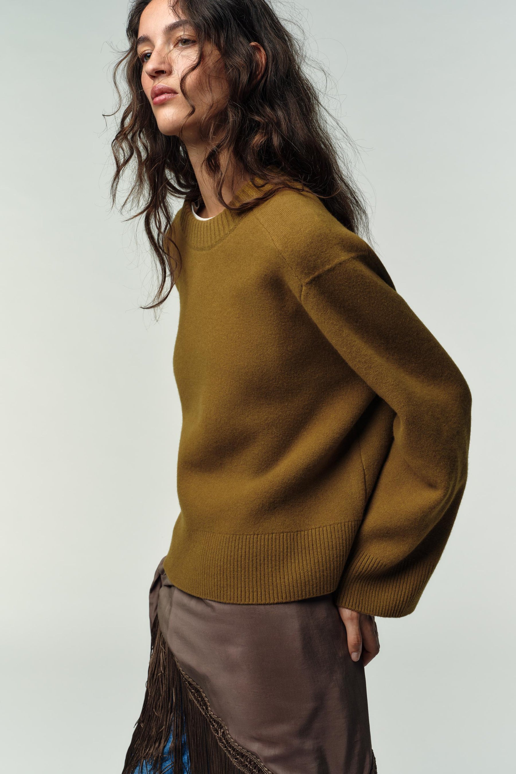 WOOL BLEND LONG SLEEVE JUMPER - Image 4