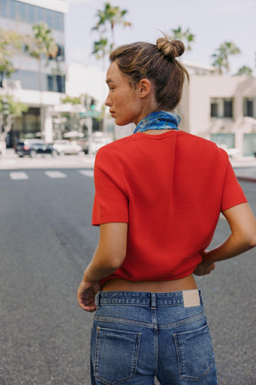 PLAIN KNIT SHORT SLEEVE JUMPER - Image 5