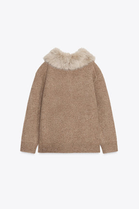 Wool Faux Fur Jacket