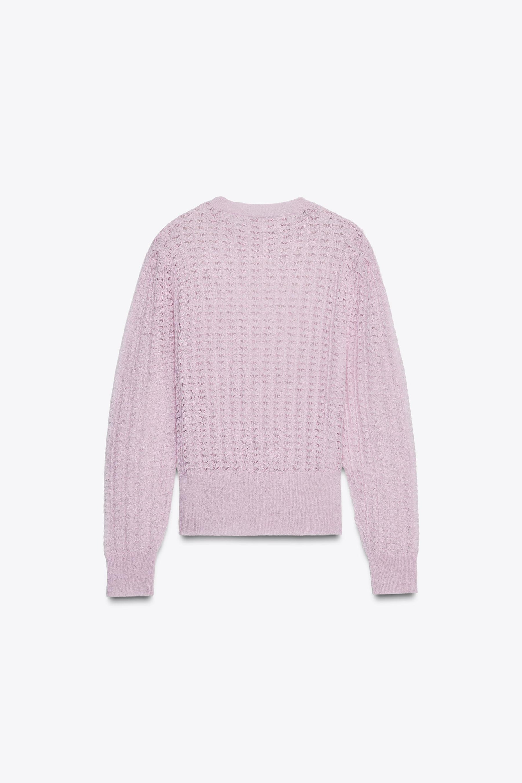 POINTELLE KNIT WOOL AND ALPACA JUMPER - Image 5