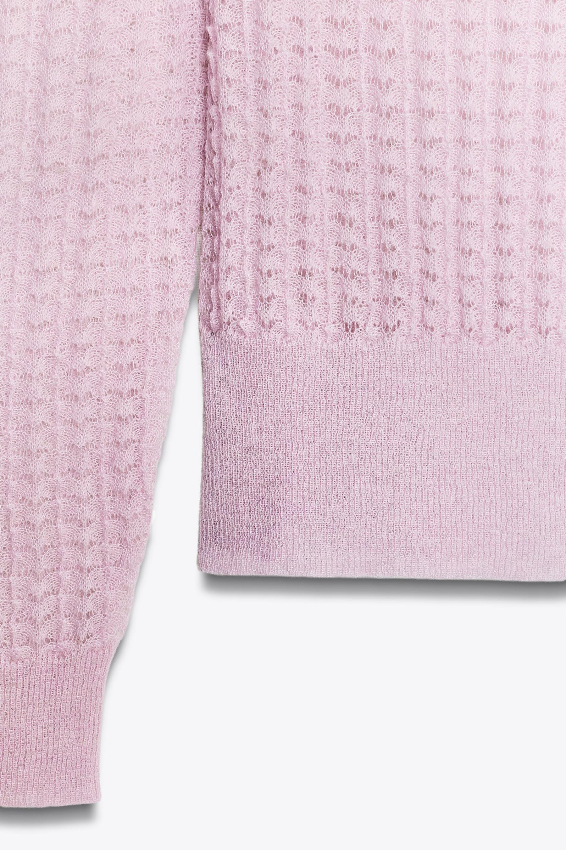 POINTELLE KNIT WOOL AND ALPACA JUMPER - Image 6