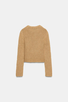 BRUSHED EFFECT KNIT JUMPER - Image 4