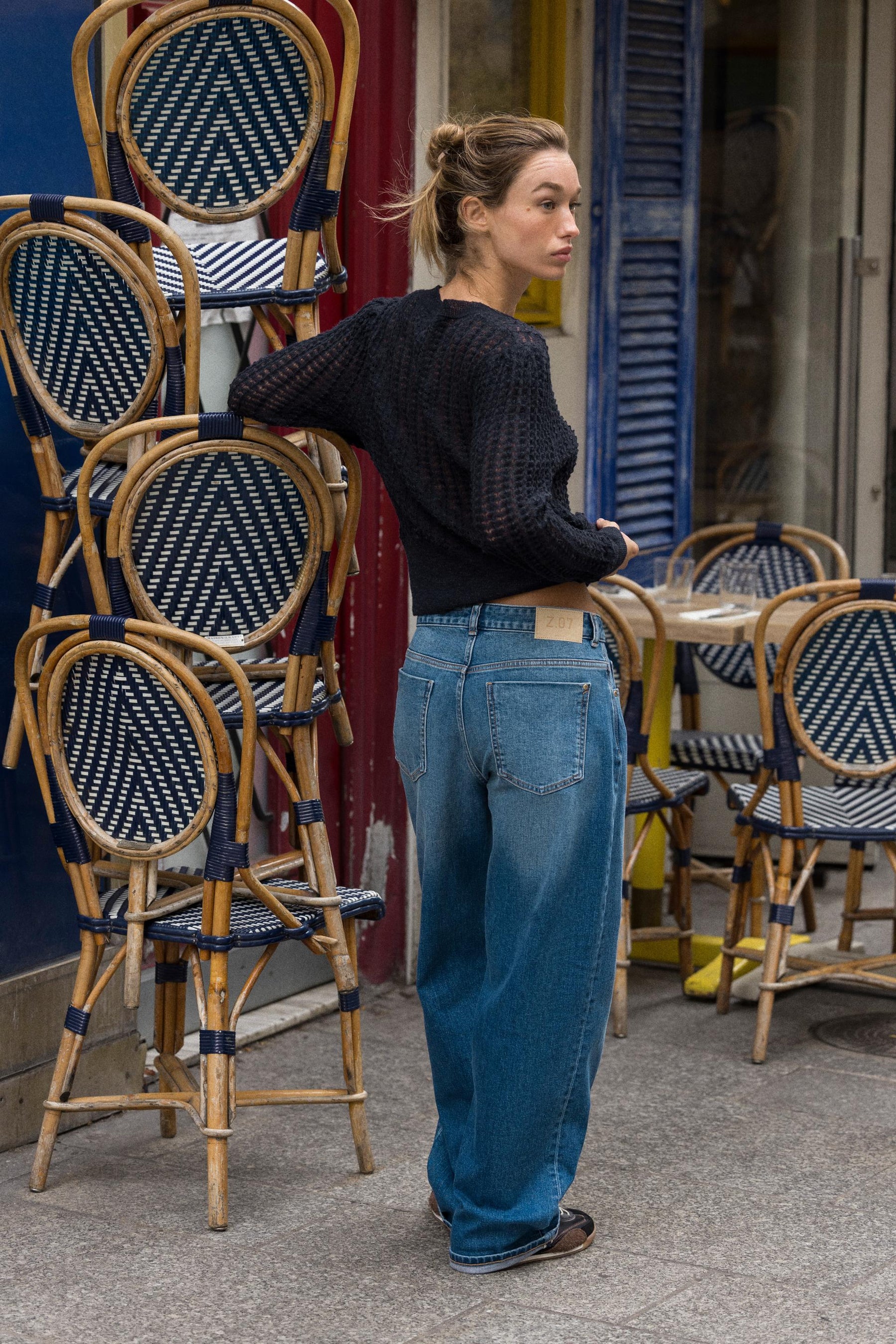 POINTELLE KNIT WOOL AND ALPACA CARDIGAN - Image 5