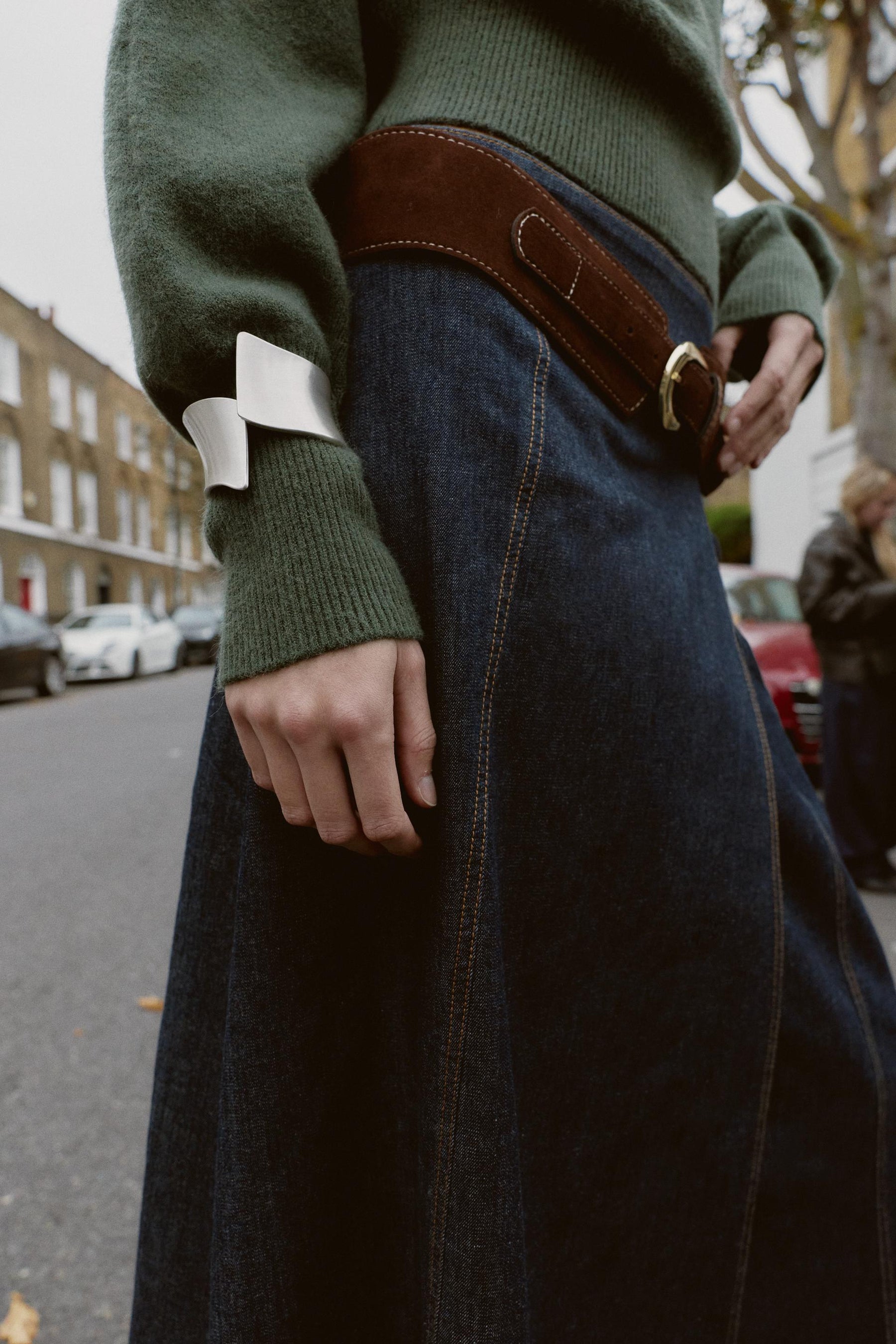 ASYMMETRIC KNIT JUMPER WITH CUFF DETAIL - Image 5