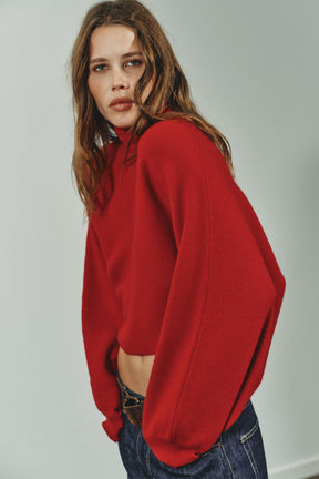 WIDE-SLEEVE KNIT JUMPER