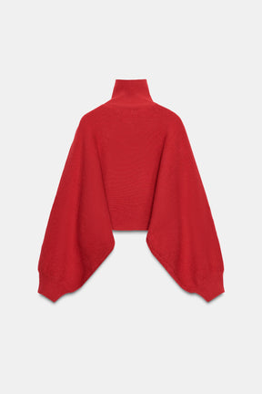 WIDE-SLEEVE KNIT JUMPER